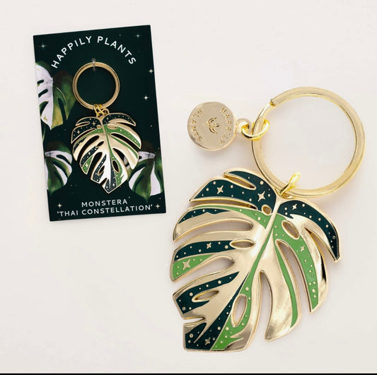 Monstera Thai Constellation Keychain