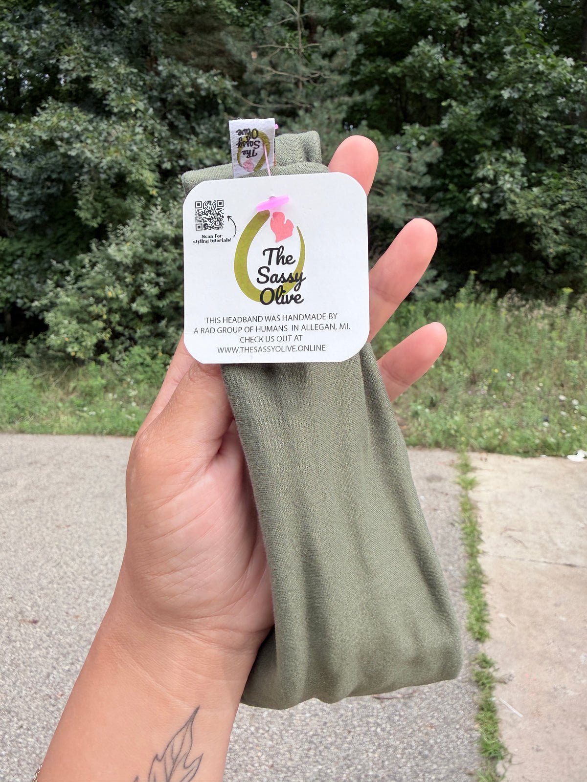 Olive Green Headband by TheSassyOlive