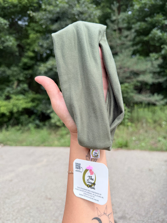 Olive Green Headband by TheSassyOlive